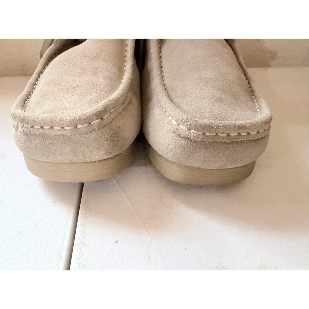 Clarks Stinson Hi Men's Size 14 Sand Suede Wallabee Chukka Shoes Beige Moc Toe